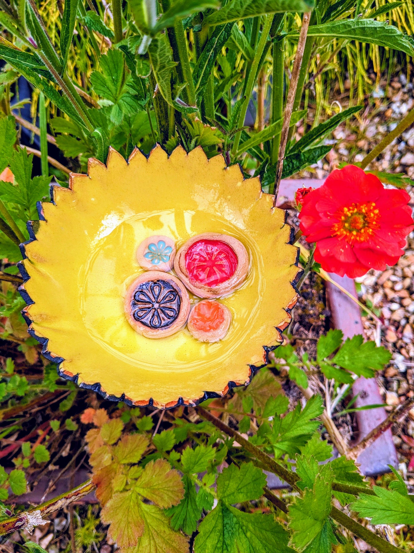 Garden Bee Bowl & Multicoloured Resting Stones