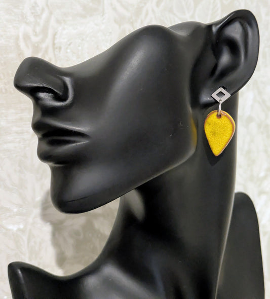 Yellow Drop earrings