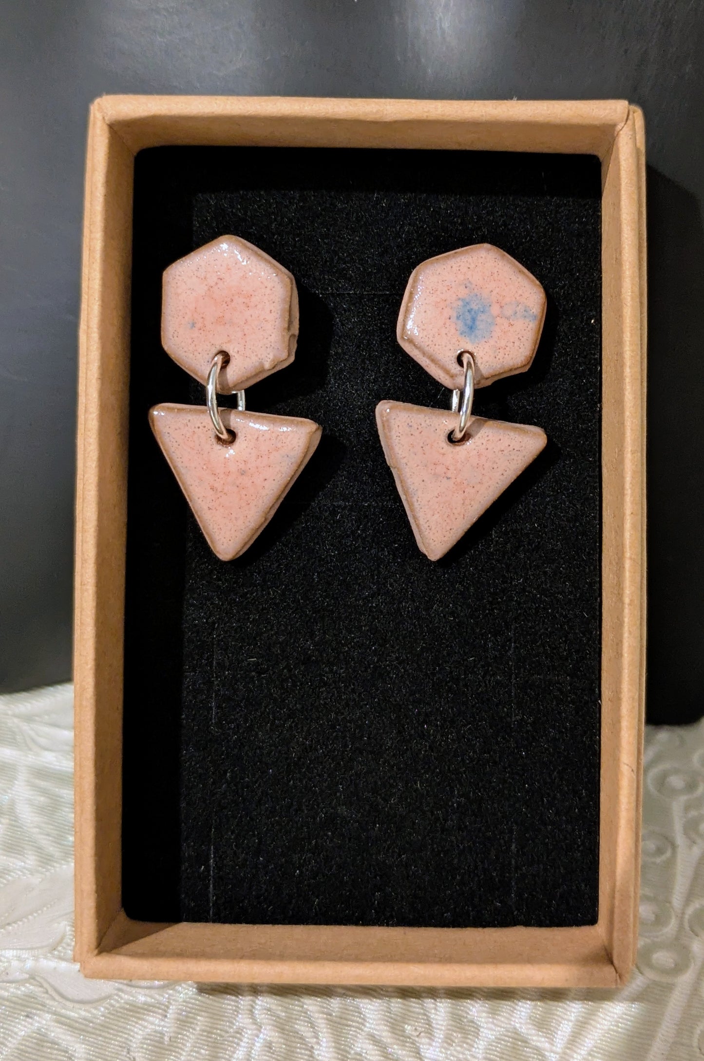 Blush Pink Drop Earrings