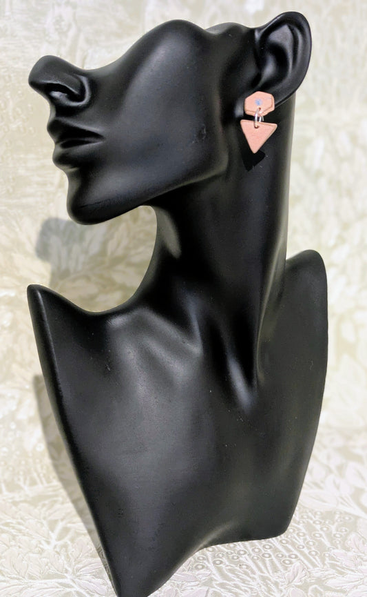 Blush Pink Drop Earrings